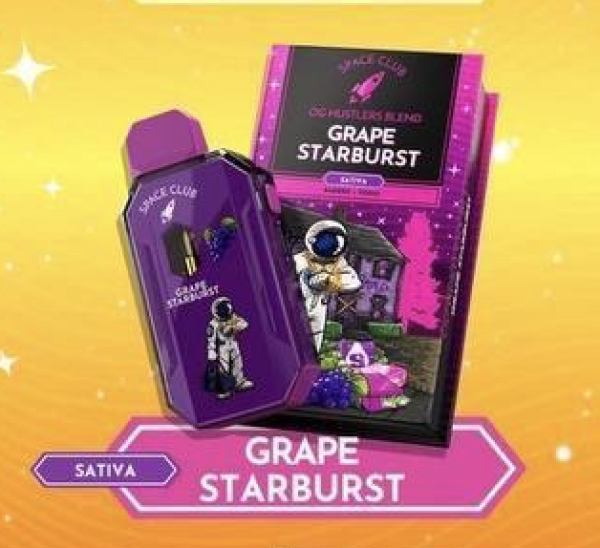 Space Club Grape Starburst Disposable